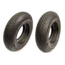 2x 4.80/4.00-8 Tyre & Inner Tube Straight Valve 4 Ply 16 Inch Tire Wheelbarrow