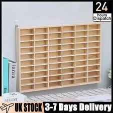 Wooden Model Display Cabinet for Hot Wheels Diecast Car Matchbox Storage Case UK