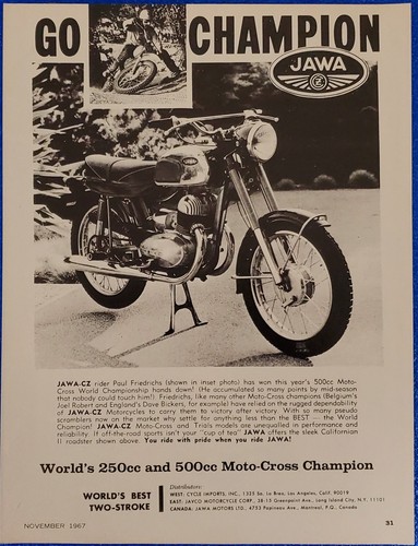 Vintage 1967 jawa - vintage,