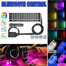 Bluetooth LED RGB App Lights Interior Footwell Flash Strobe smartphone neon
