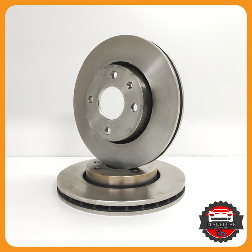 Pair front brake discs ford - of,