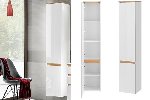 Tall slim bathroom - slim, cabinet