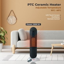 Oscillating Digital Tower PTC Ceramic Heater Portable Space Heater 2000W