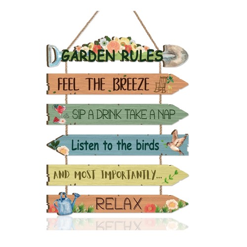 Pack garden rules wooden - 6-pack,