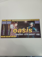Oasis Cork Thursday 15th August 1996 Unused Ticket Double Stub ‘Complimentary’