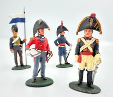 4x Del Prado Napoleonic Era Figs, British, lieut-Gen, Trooper, Officers