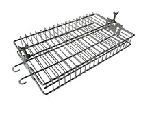 BBQ Rotisserie Cage Tumbler Basket in Stainless Steel 