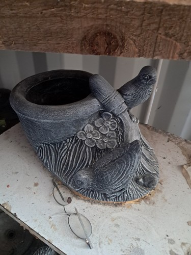 Bird planter mould latex - planter,