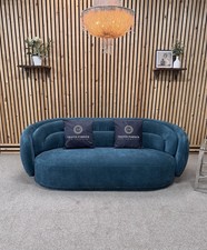  Barker & Stonehouse Sofa, Angelo Green Fabric 3 Seater RRP £1249