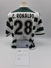 Sporting Lisbon Jersey Cristiano Ronaldo Signed Autograph Football COA XL