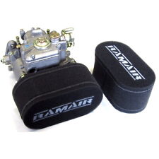 2 x RAMAIR carb double trumpet filter socks Weber DCOE Dellorto DHLA 75mm CS-901