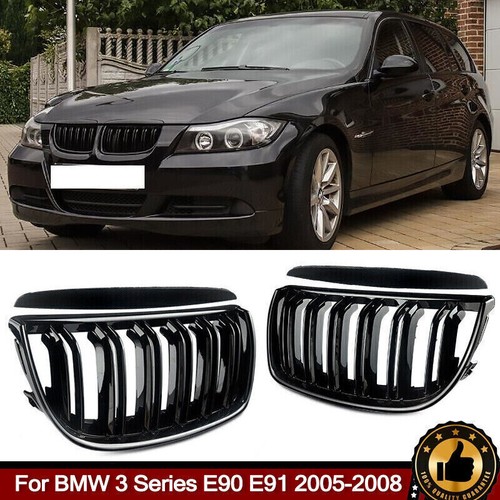 Gloss black twin slat front - black,
