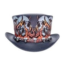 Leather Top Hat Steampunk