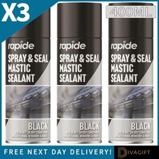 3 x BLACK MASTIC SEALANT 400ML