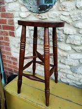 20thc tall workshop stool - tall,