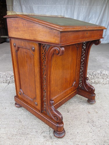 Superb victorian oak davenport - victorian,