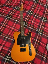 Squier FSR Affinity Series HH Telecaster Electric Guitar, Metallic Orange