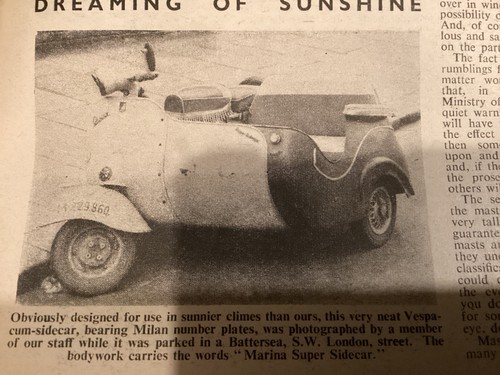 Unusual vespa sidecar outfit - vespa,