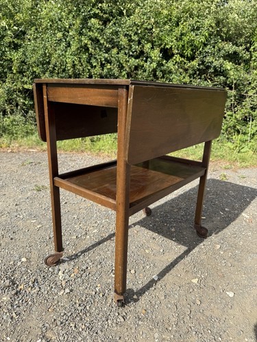 Vintage wooden tea trolley - wooden,