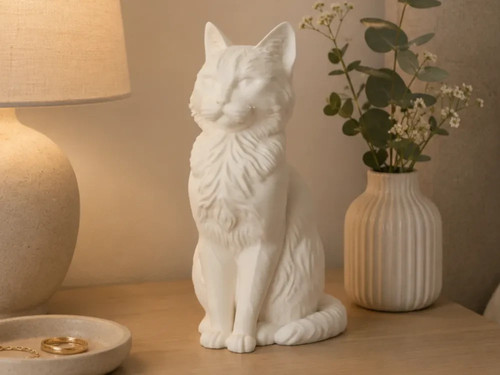 Majestic long haired cat - long,