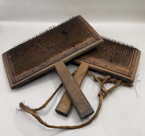 Vintage pair antique wood - vintage,