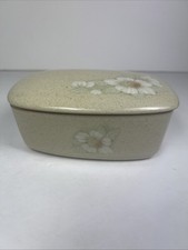 Denby - Daybreak - Lidded Butter Dish - Rectangular - Stoneware - Vintage