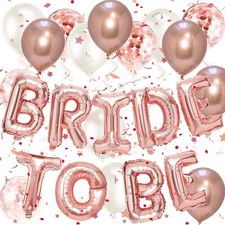 Bride banner balloons - to,