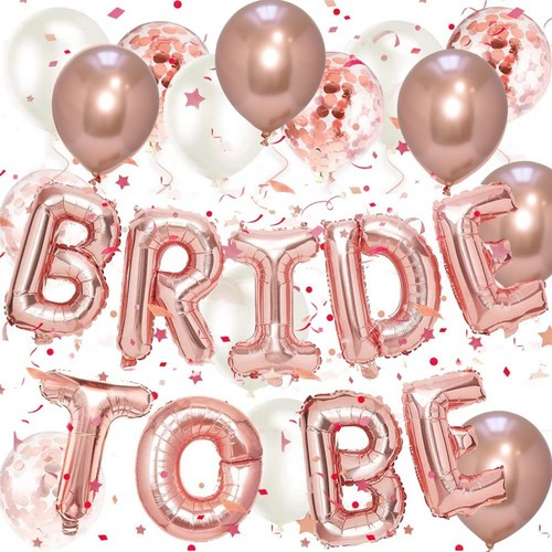Bride banner balloons - to,