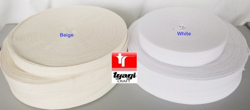 Natural 100 cotton webbing - cotton,