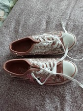 ladies sequined trainers