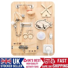 Toddler Montessori Busy Board Educational Fidget Sensory Autistic ADHD Toys Gift