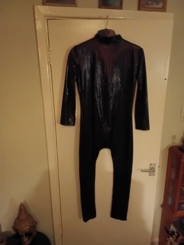 Sexy shiny bodysuit pvc faux - bodysuit,