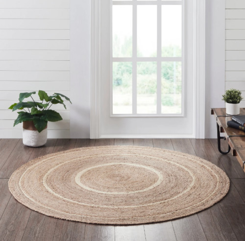 Round rug carpet jute - round,