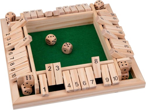 Shut the box dice - box,