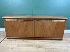 Retro Vintage Mid Century Teak Low Sideboard By Meredew Furniture-Courier 