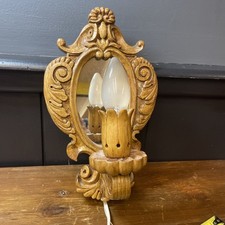 VINTAGE WALL SCONCE  & MIRROR