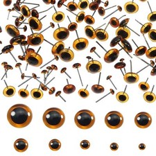 100pcs Deep Brown Glass Eyes