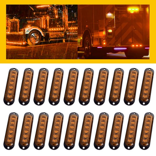 Orange amber 12v led - 12v, side