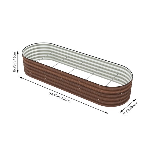 Metal garden raised bed - metal,