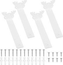 Pcs floating shelf brackets - 4,
