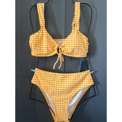 Cupshe womens yellow gingham - cupshe,