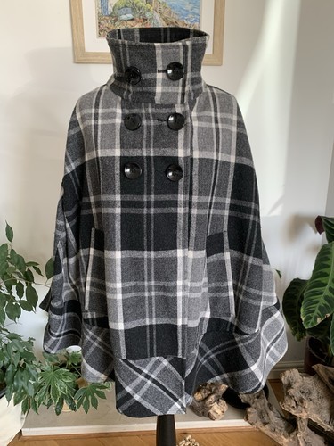 Zara grey black wool - black,