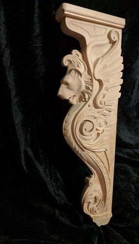 Lion corbel wooden - 14",