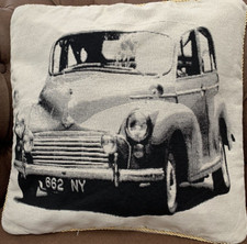 Luxury Tapestry Woven Cushion Cover 18 x 18 ins Square Morris Minor Car 