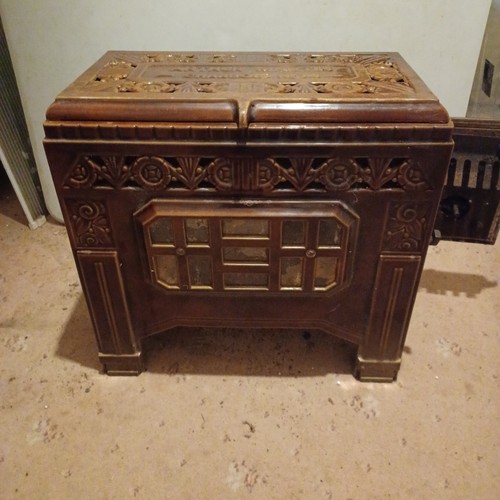 Antique french enamel stove - enamel,