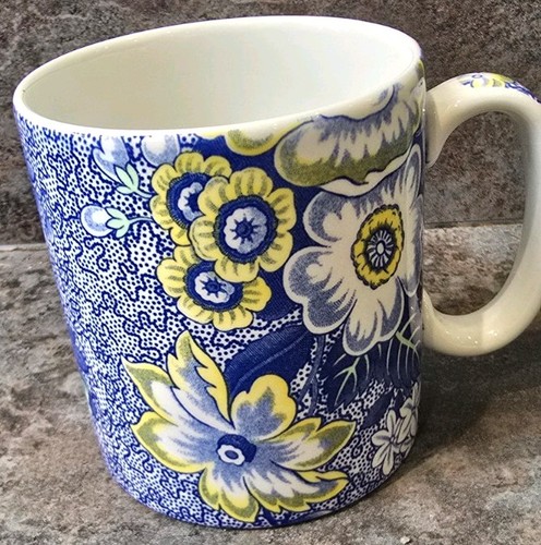 Spode mug blue chintz - mug, bone