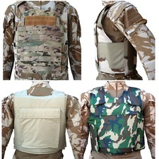 Ballistic Bullet Proof Body Armour Plate Carrier MOLLE Webbing (10x12" Pockets)