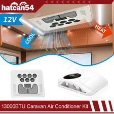 12V Caravan Air Conditioner Kit Heat & Cool Rooftop Electric AC Unit Camper RV