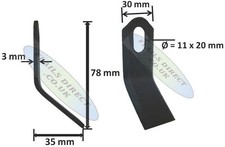 Flails to suit Logic flail mower