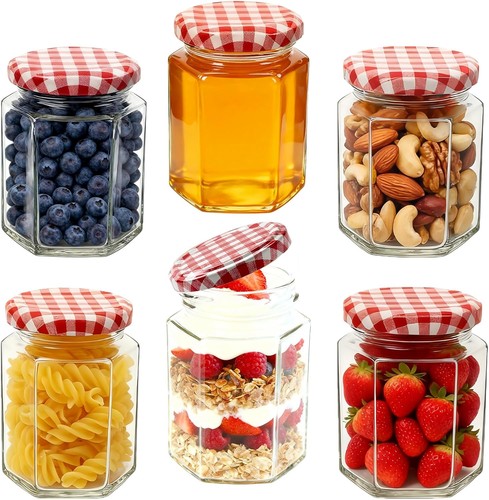 Nbouou glass jam jars with - jam,